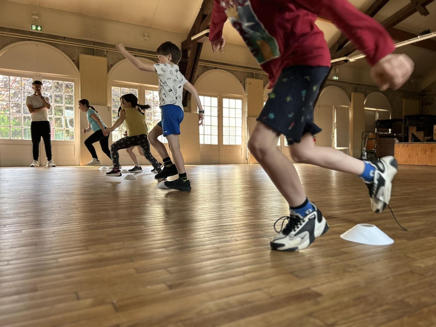 Enfants pendant l'animation multisports